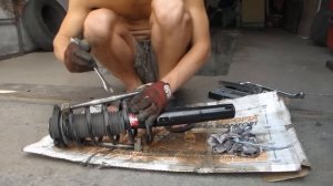 Замена стоек амортизаторов и стоек стабилизатора Skoda Octavia A5 1.9tdi