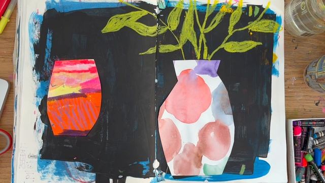 Sketchbook Process - Mixed Media Still Life Sketch смотреть онлайн