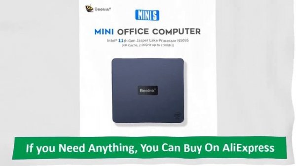 Beelink Mini S Mini PC Intel 11th Gen Jasper Lake N5095