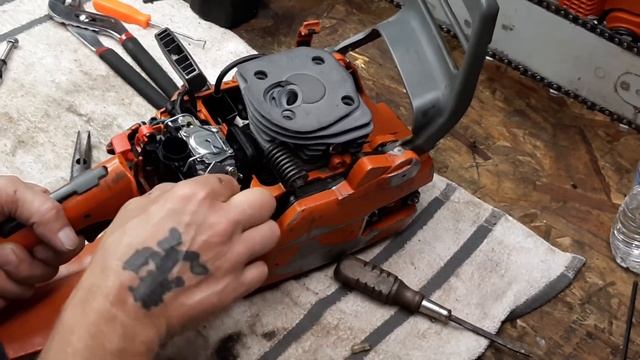 Husqvarna 353 346xp conversion part 2 reassembly and first start up! Shes a runner! смотреть онлайн