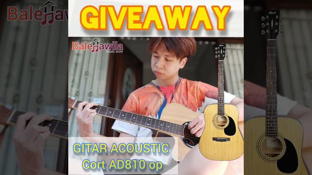 HAWILA GIVEAWAY Gitar Acoustic CORT AD810 op + Marshall MS2 Original 🔥 смотреть онлайн