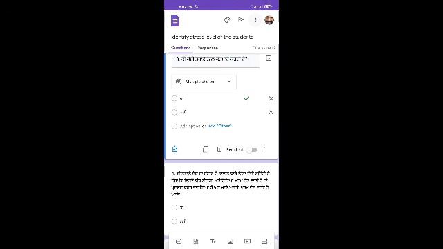 using Google form to sense stress among students смотреть онлайн