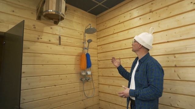 Презентация бани из клееного бруса компании Skandi