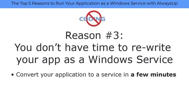 The Top 5 Reasons to Run Your Application as a Windows Service with AlwaysUp смотреть онлайн