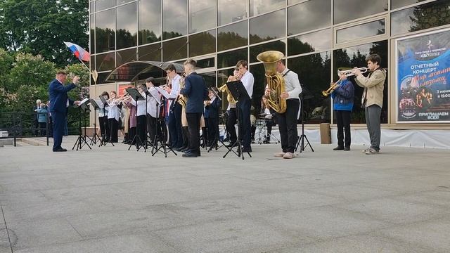 Выступление духового оркестра Царскосельской гимназии искусств им. А. Ахматовой смотреть онлайн