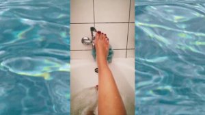 nylon feet; in water