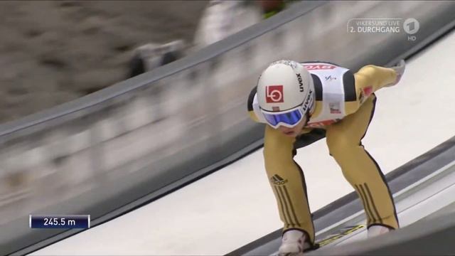 Skifliegen Vikersund 2017 Johann Andre Forfang 245,5m FULL HD смотреть онлайн