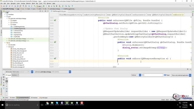 Android Pro Chat App - 10. Set Avatar for Dialog смотреть онлайн
