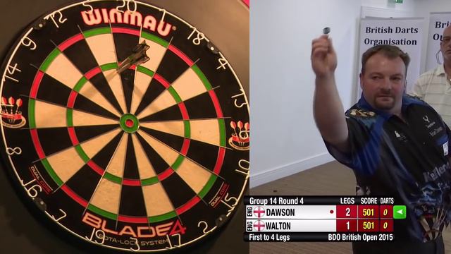 Darts British Open 2015 Round 4 Walton vs Dawson смотреть онлайн