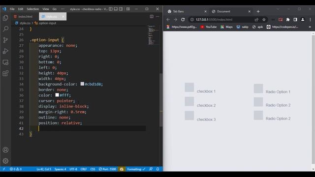 How to Create checkbox and radio button in html & CSS | Mandan Koding смотреть онлайн