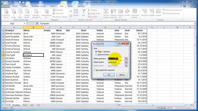 20 EXCEL II - ROZŠÍŘENÝ FILTR смотреть онлайн