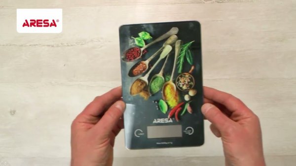 Распаковка кухонных весов / Unpacking of kitchen scales ARESA AR-4312