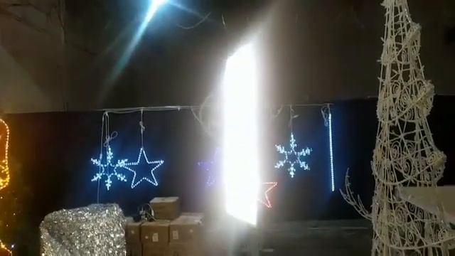 Новогодние световые фигуры и панно смотреть онлайн