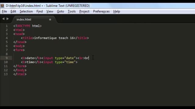 10-formulaire html5 input date et time смотреть онлайн