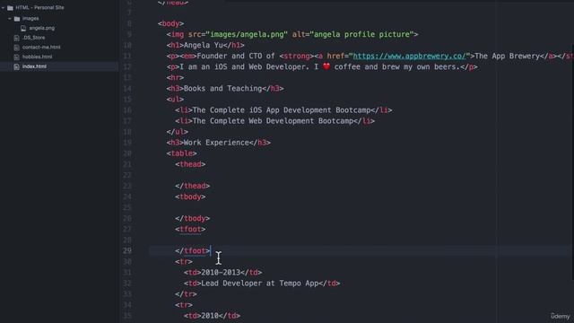 021 HTML Tables смотреть онлайн