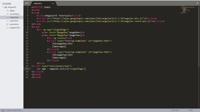 AngularJS Tutorial: 12 - Create One Page Application With AngularJS Framework смотреть онлайн