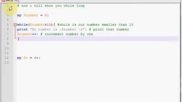 Perl Beginner Tutorial #While And For Loop Part 10 смотреть онлайн