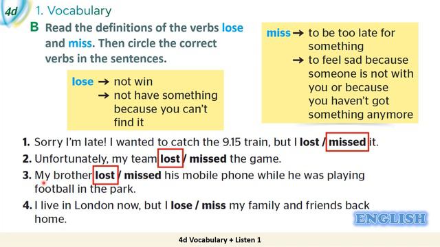 Grade 7 English 4d Vocabulary + Listen 1 смотреть онлайн