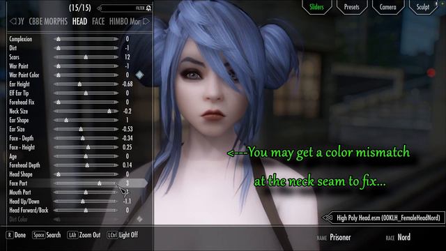 Skyrim SE Low Poly To High Poly Head Conversion Made Easy