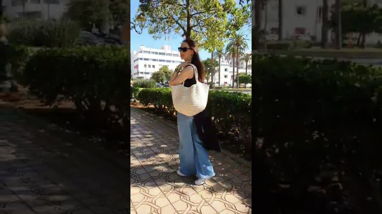 МК на такие сумки уже на моём канале Вязаная сумка шопер Сумка крючком смотреть онлайн