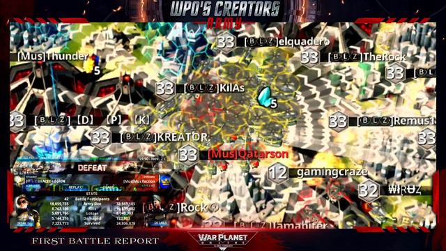 War Planet Online W58 Biggest Player in WPO history burned. смотреть онлайн