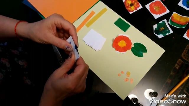 Аппликация для подготовительной группы "Цветочная поляна" смотреть онлайн