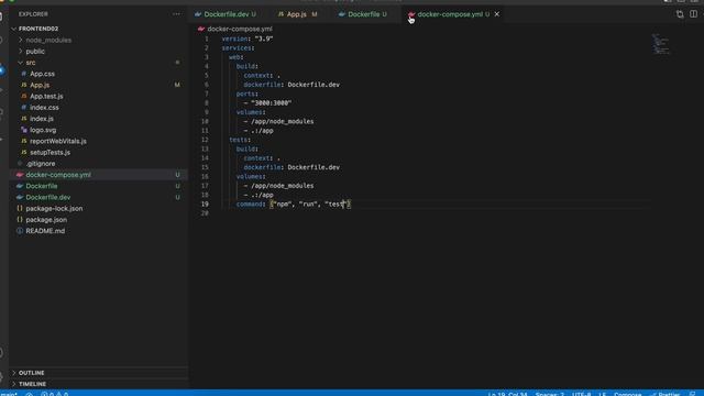 create react app with Dockerfile, Docker compose & nginx смотреть онлайн