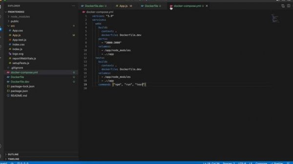 create react app with Dockerfile, Docker compose & nginx