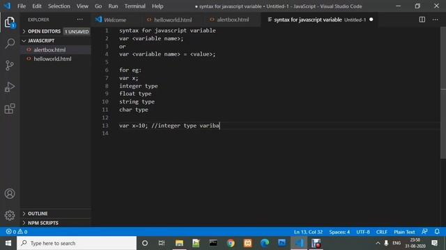 javaScript Variable | Learn and Code смотреть онлайн