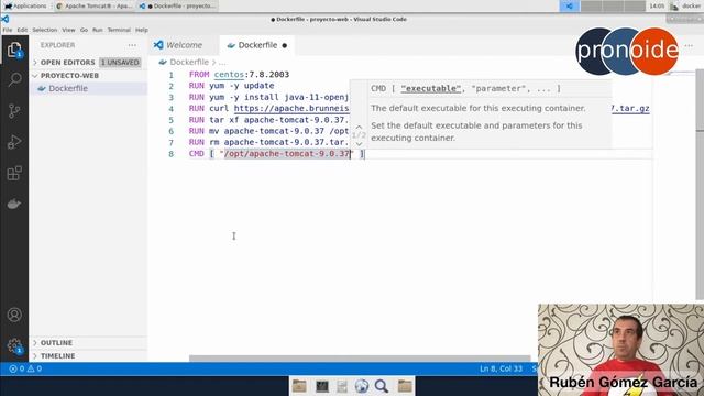 Un vistazo al curso de Docker: Generar imagen a partir de Dockerfile смотреть онлайн