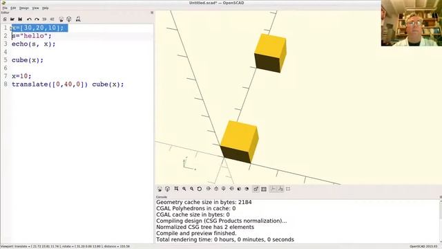 OpenSCAD Tutorial (Part 6): Variables and Scope смотреть онлайн