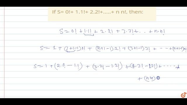 summation of series with factorial terms смотреть онлайн
