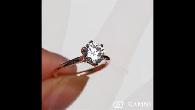 1ct 6 Prong Tulip Solitaire in Rose Gold смотреть онлайн