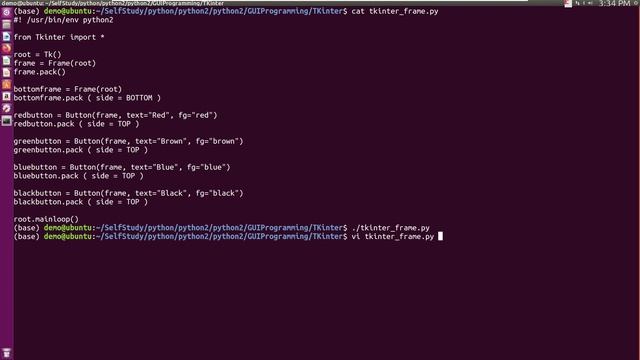 python2 gui, button , using tkinter pack side = TOP, side = LEFT смотреть онлайн