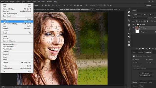 How to Quickly Save and Close All Open Files in Photoshop смотреть онлайн