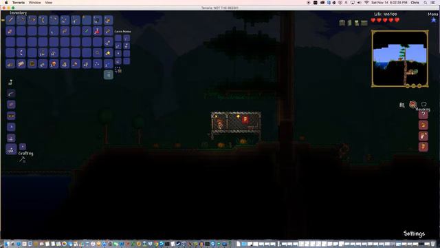 Terraria Mac edition Let's play part 4 Warning long! Making progress reupload смотреть онлайн