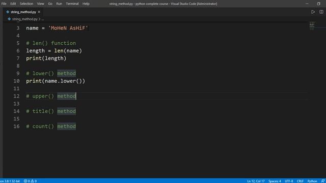 String Methods Part 1 : Python Tutorial-25 смотреть онлайн