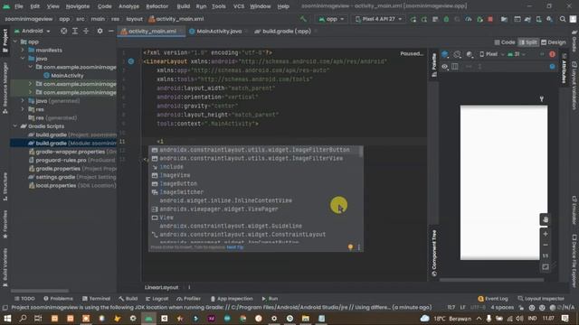 zoom image view android studio смотреть онлайн