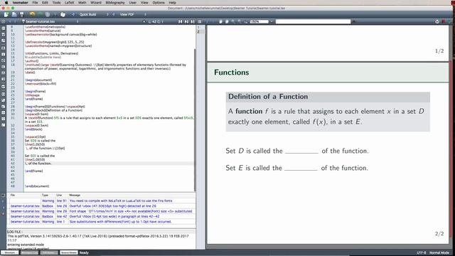 LaTeX Tutorial 11: Beamer Slide Presentation смотреть онлайн