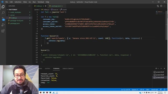 Como crear un Twitter Bot con Javascript Moderno y Twit смотреть онлайн