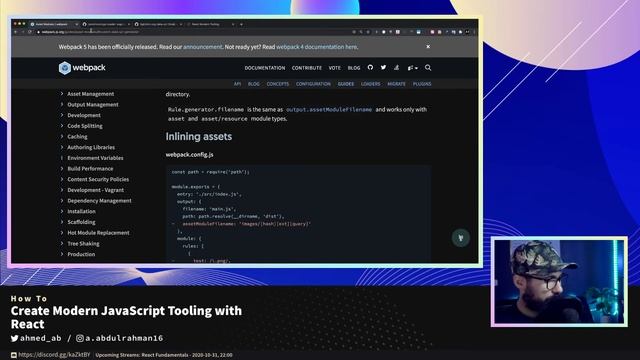 Create Modern JavaScript Tooling with React #8 - Webpack Assets Modules смотреть онлайн