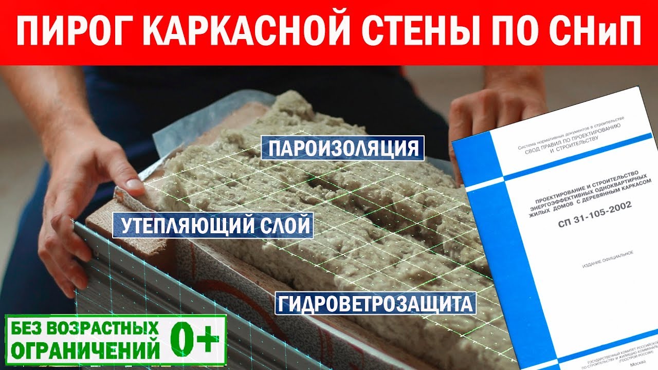 Каркасный дом по СНиП. Пирог каркасной стены по СП 31-105-2002. Построй Себе Дом. смотреть онлайн
