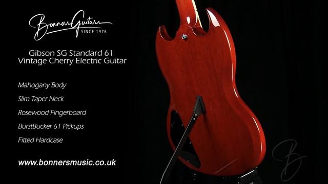 Gibson SG Standard 61 Vintage Cherry Electric Guitar | Bonners Guitar Store смотреть онлайн