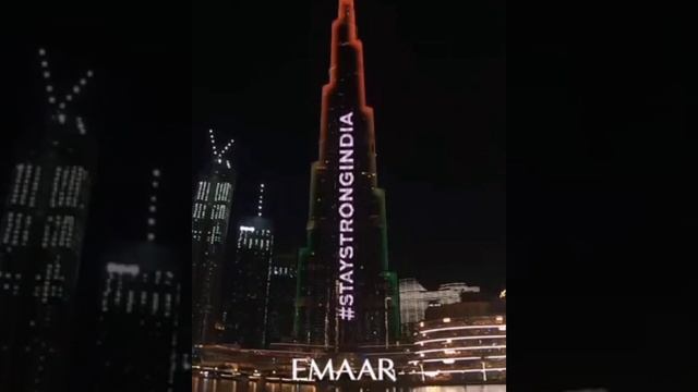 #StayStrongIndia | Indian Flag on Burj Khalifa | Covid 19 | Stay Strong India | Dubai Vibe XPLOR смотреть онлайн