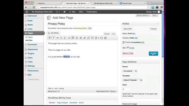 Wordpress 3.5 Video 9: How To Add Posts and Pages смотреть онлайн