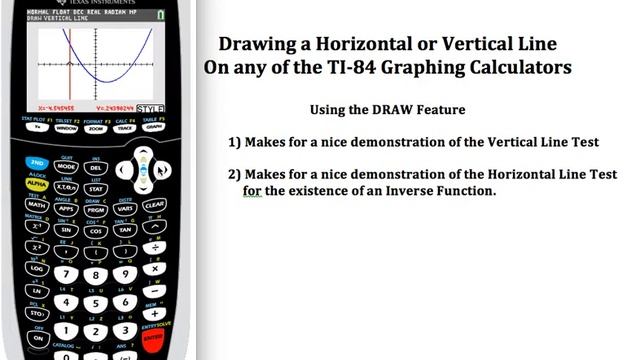Using the DRAW Feature on the TI-84 Graphing Calculator смотреть онлайн