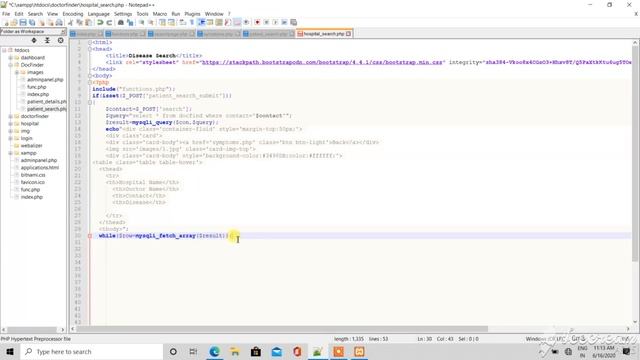 Search page in PHP | Enter symptoms & find hospital, doctor near you | Doctor Finder App | part 4 смотреть онлайн