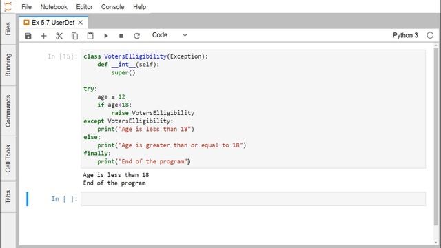 Python - User defined Exception смотреть онлайн