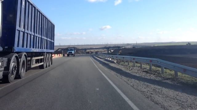 Феодосия-Керчь двухполосная трасса открыта.19.02.2019 Часть 1 смотреть онлайн