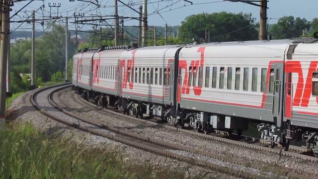 ЧС7 157 на перегоне Хомяково Тула 1 смотреть онлайн